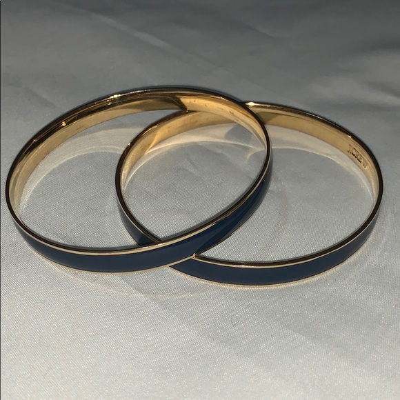 J. Crew Jewelry - J.Crew enamel bangles in navy